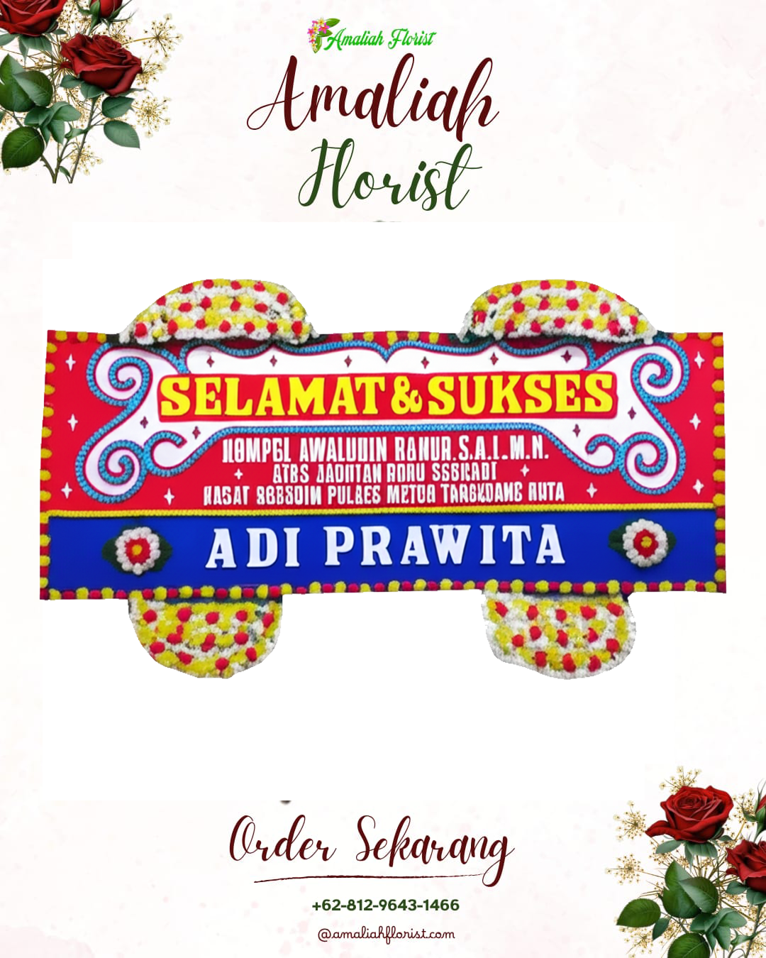 Papan Bunga Ucapan Selamat Lembang