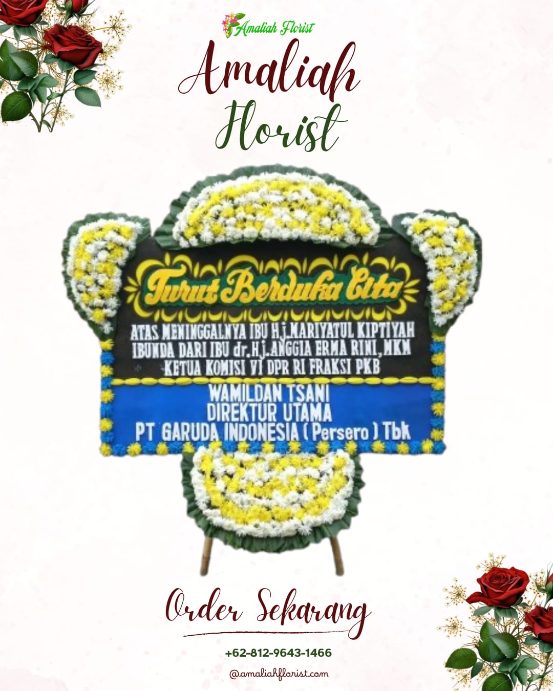 Papan Bunga Duka Lembang